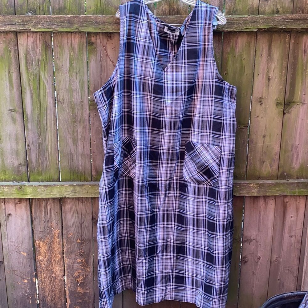 Maggie Barnes plaid dress sz. 30 W